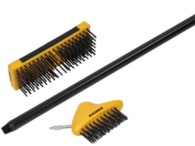 1 2 3pcs Groove Cleaning Brush With Long Handle Hard Bristle Brush