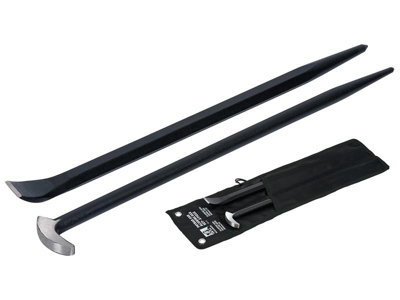 Set 2 Barre Roughneck: Prybar E Aligning Bar Da 40,6 Cm, Per Leva E Allineamento, Con Roll-up