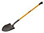 Roughneck 68-044 Sharp Edge Round Shovel, Long Handle ROU68044
