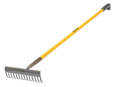 Roughneck 68-302 Sharp-Edge Soil Rake Serrated Edge Garden Rake ...