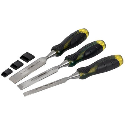 Roughneck Pro 100 Series Wood Chisel Multi Colour (Set of 3: 13,19 & 25mm)