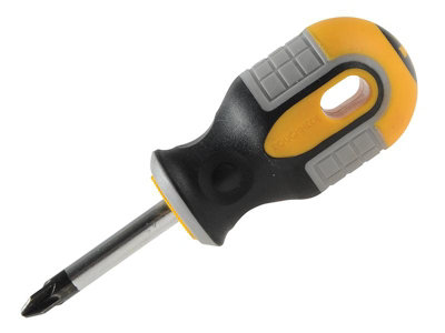 Roughneck Stubby Pozidriv Screwdriver PZ2 - Durable and Easy to Use