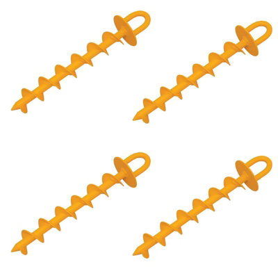 Roughneck X4 64-634 Ground Anchors Heavy Duty Tether Point Hooks ROU64634