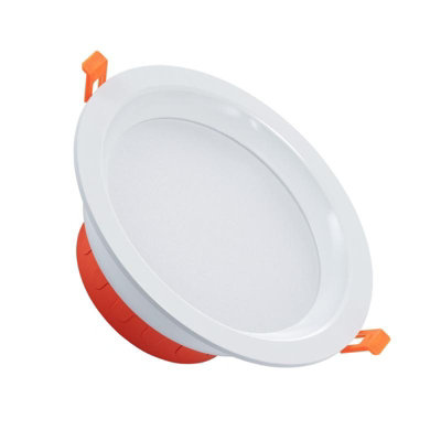 Round 16W LED Downlight New Lux IP44 Cutout 165mm No Flicker 6000K Daylight