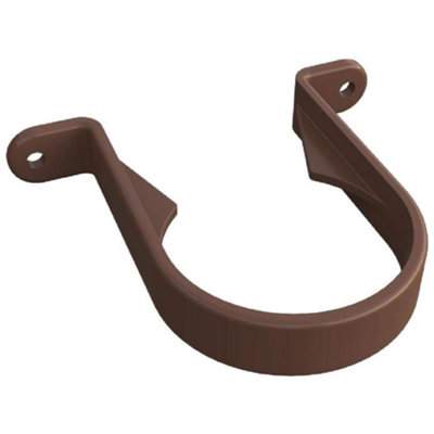 Round 68mm Downpipe Brackets UV Resistant Gutter Bracket Clips 112mm Gutter Brackets Pack of 4