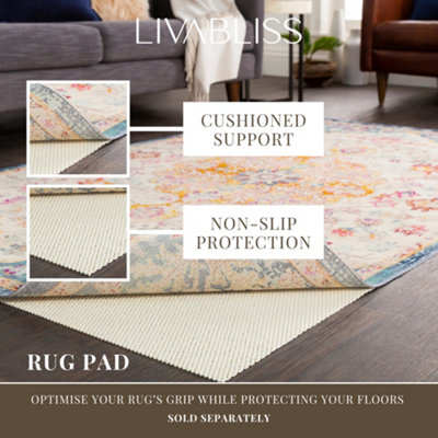 Round Abstract Modern Marble Medium Grey Alix Area Rug 200 x 200 cm ...