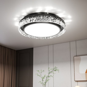 Round Acrylic Flush Mount LED Ceiling Light 50CM White Light