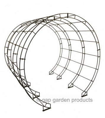 Round Arch Tunnel Bars (Set Of 14) Bare Metal - Ready to Rust L228.6 x W238.8 x H66 cm