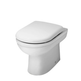 Round Back to Wall Toilet Pan   - 395mm x 360mm x 540mm