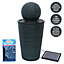 Round Ball Solar Water Feature With Aquatic Cleaner