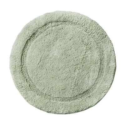 Round Bath Mat Non-Slip - Sage Green