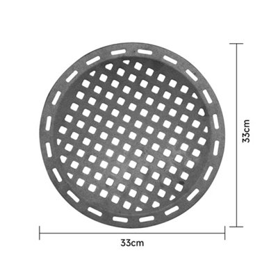 Milisten Iron Grill Grate High Heat Charcoal Plate For Bbq Camping