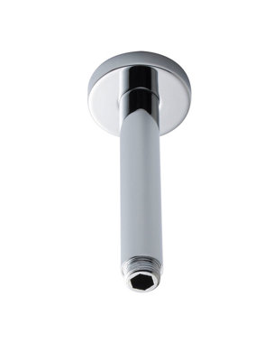 Round Ceiling Mount Shower Arm 150mm - Chrome