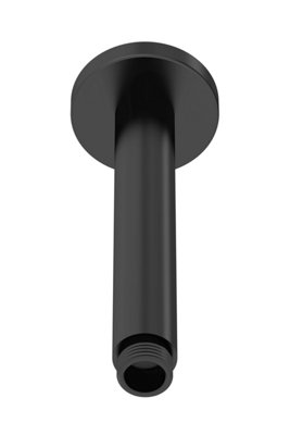 Round Ceiling Mount Shower Arm 150mm - Matt Black