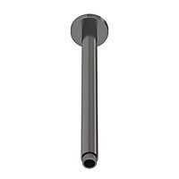 Round Ceiling Mount Shower Arm 300mm - Brushed Pewter - Balterley