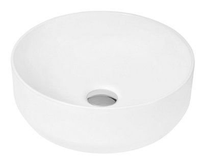 Round Ceramic Countertop Vessel without Overflow - 350mm