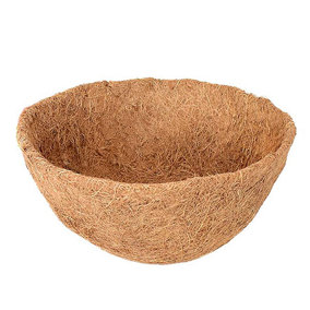 Round Coco Liner Coconut Shell Flower Pot Planter 16"