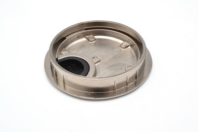 Round Computer Metal Grommet 60mm for Desk Table Cable Tidy Wire Cover - Satin
