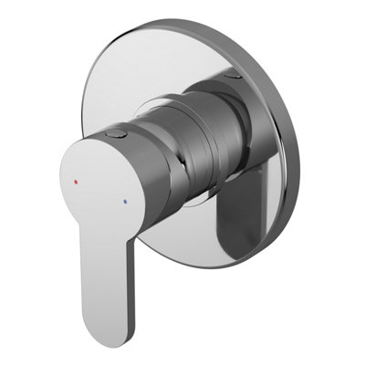 Round Concealed Manual Shower Valve (1 Outlet) - Chrome