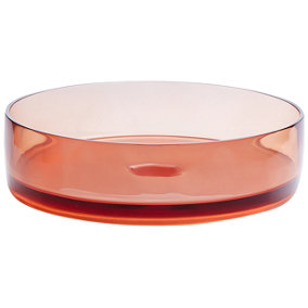 Round Countertop Basin 360 mm Red TOLOSA