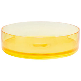 Round Countertop Basin 360 mm Yellow TOLOSA