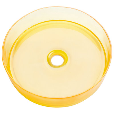 Round Countertop Basin 360 mm Yellow TOLOSA