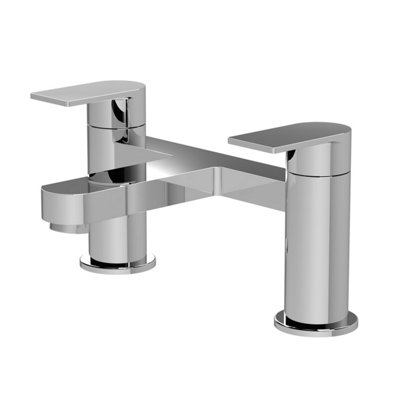 Round Deck Mounted Bath Filler Tap - Chrome - Balterley