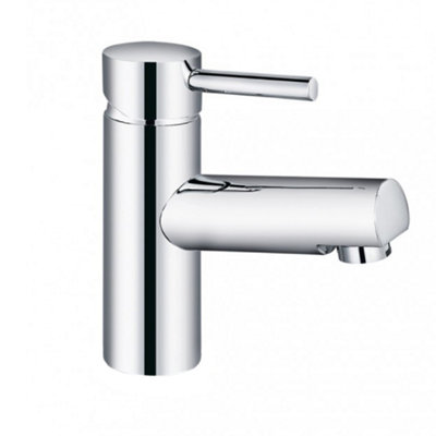 Round Deck Mounted Bath Shower Mixer With Handset & Basin Single Lever Mixer Tap - 7