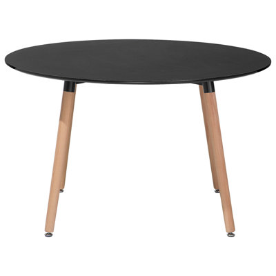 Round Dining Table 120 cm Black BOVIO