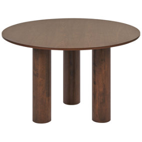 Round Dining Table 120 cm Dark Wood ORIN