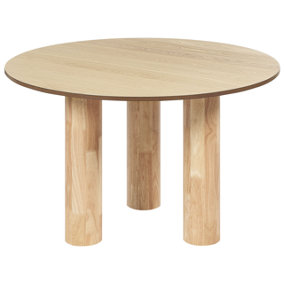 Round Dining Table 120 cm Light Wood ORIN