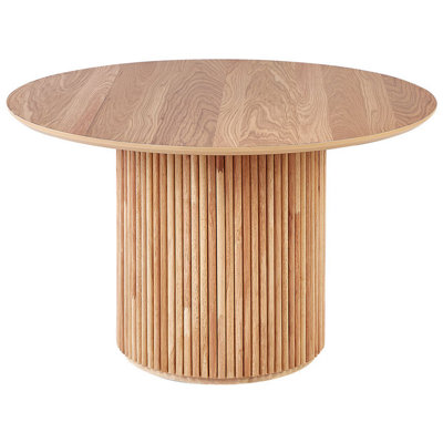 Round Dining Table 120 cm Light Wood VISTALLA | DIY at B&Q