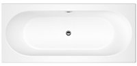 Round Double Ended Straight Shower Bath with Leg Set - 1700mm x 750mm (Tap, Waste and Panel Not Included) - Balterley