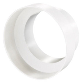 Round Ducting Reducer 125mm to 100mm for Extractor Fans Tumble Dryer Cooker Hood and Ventilation Units