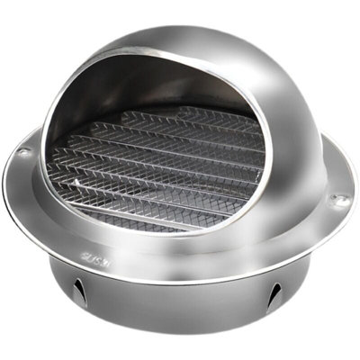 Round fan with stainless steel grille round grille ventilation cover ...