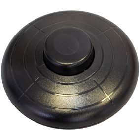 Round Floor Footswitch Push Button for Lamps - Black