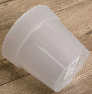 Round Flowerpot Seedling Grower Pot Semi Transparent 5 Size Drainage ...