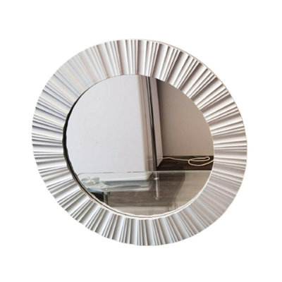 Round Frame Home Bathroom Glass Wall Mirror 51