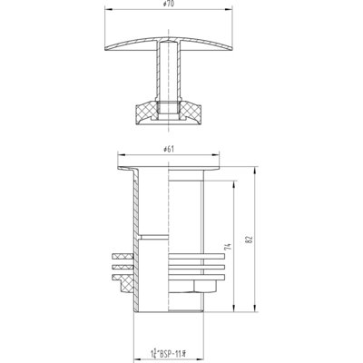Round Free Running Basin Waste - Chrome - Balterley