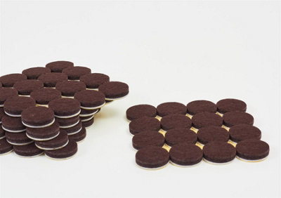 Round Furniture Felt Pads 48 Pcs Self adhesive Floor protector