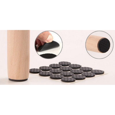 Round Furniture Pad Floor Protector for Chairs Self Adhesive Non-Slip Felt Pad, 22mm, 2 Set
