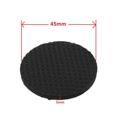 Round Furniture Pad Floor Protector for Chairs Self Adhesive Non-Slip Felt Pad, 45mm, 2 Set