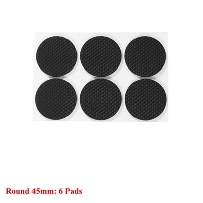 Round Furniture Pad Floor Protector for Chairs Self Adhesive Non-Slip Felt Pad, 45mm, 2 Set