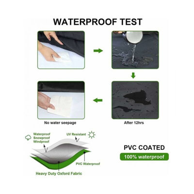 Round garden table cover, waterproof furniture 210D Oxford tarpaulin ...