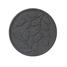 Round Grey Leaf Stepping Stone 2x45x45cm