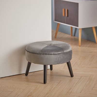 Round footstool with deals legs