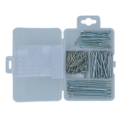 Round Headed Wire Nails Zinc Plated for Timber Wood 25 - 50mm Long 100pc