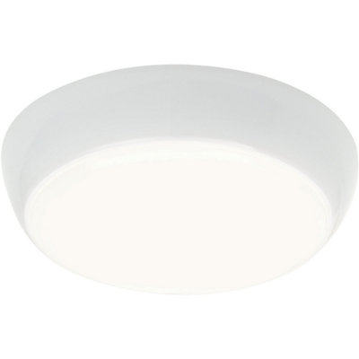 Round IP65 Bulkhead Light 16W Cool White LED Microwave Sensor