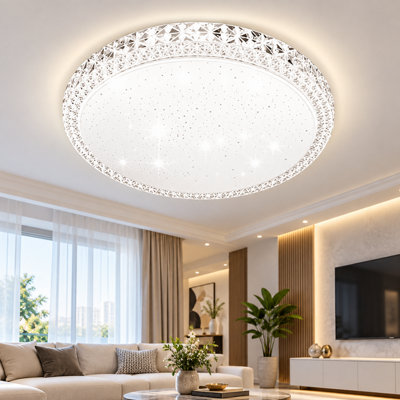 Round LED Ceiling Light Panel for Bathroom, Kitchen & Living Room