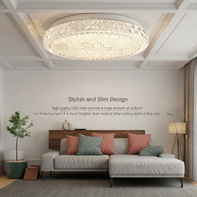 Round LED Ceiling Light Panel for Bathroom, Kitchen & Living Room